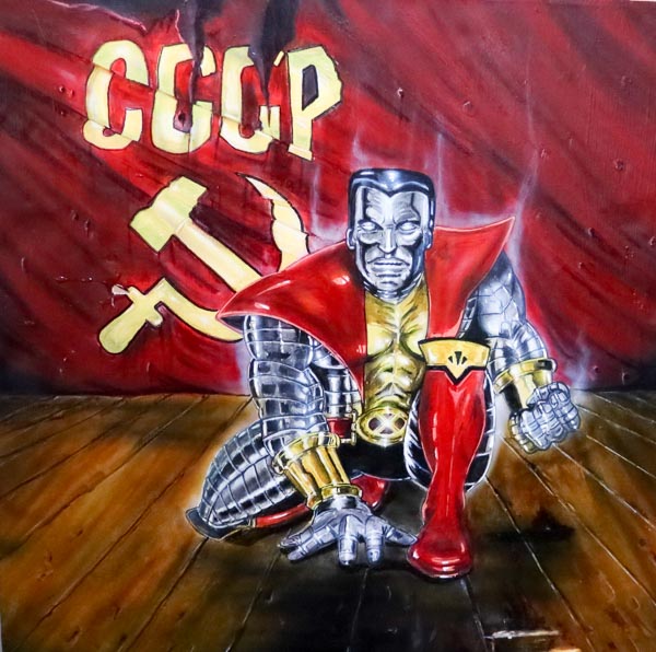 Colossus  2018 acrylique et résine sur toile  60x60 cm